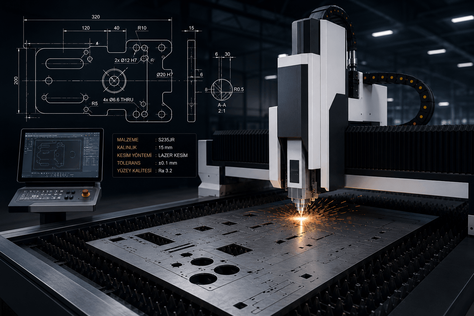 CNC lazer kesim makinesi